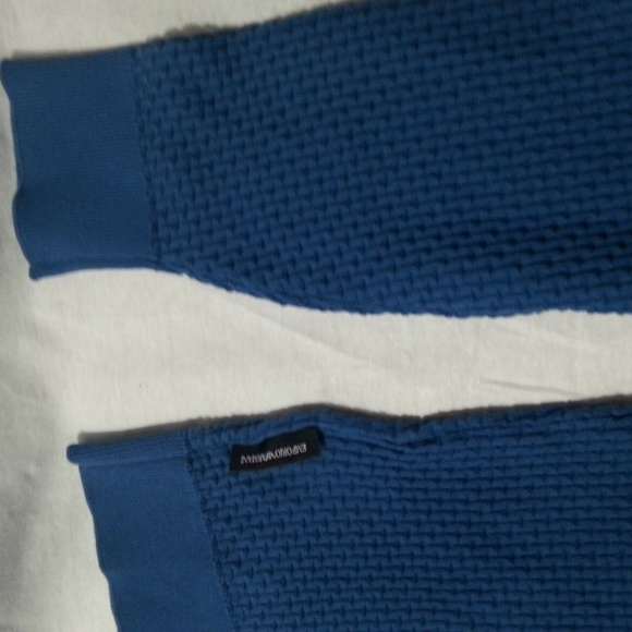 EMPORIO ARMANI Slim Fit Textured Crew Sweater XL 09/24 - Picture 8 of 10